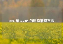2026 年 macOS 的磁盘清理方法