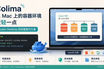 Colima：把 Docker Desktop 从 Mac 上“瘦身”的那把刀